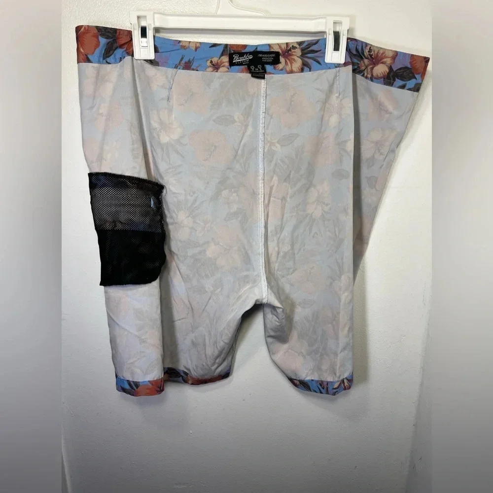 Brooklyn Cloth‎ BKLYN, 36W tropical pocket lace up loop closure board short